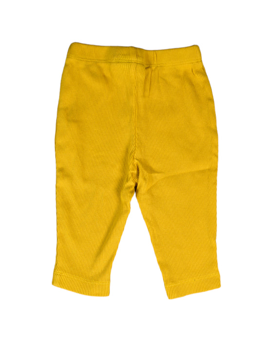 A Yellow Leggings from Little Green Radicals in size 3-6M for girl. (Back View)