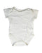 A White Bodysuits from Little Green Radicals in size 6-12M for boy. (Front View)
