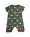 A Green Rompers from Little Green Radicals in size 3-6M for boy. (Back View)