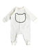 A White Jumpsuits from Seed in size 3-6M for girl. (Front View)