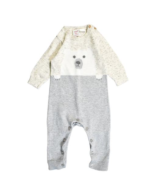 A White Jumpsuits from Seed in size 3-6M for boy. (Front View)