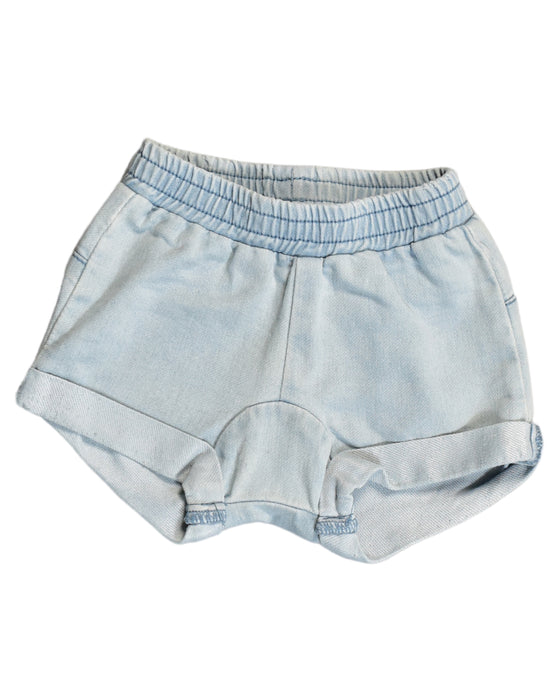 A Blue Shorts from Seed in size 6-12M for girl. (Front View)