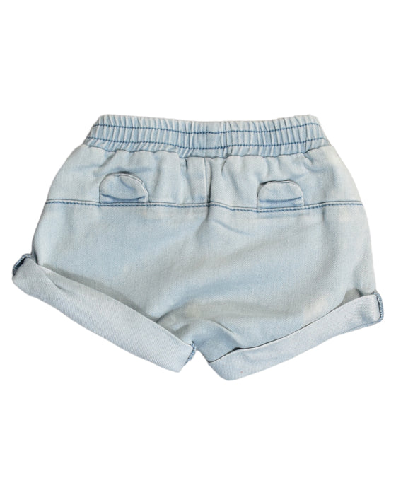 A Blue Shorts from Seed in size 6-12M for girl. (Back View)