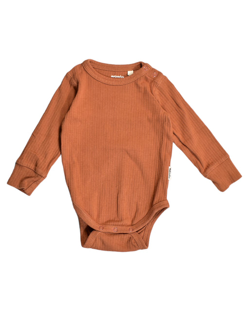 A Orange Bodysuits from Meyadey in size 3-6M for boy. (Front View)