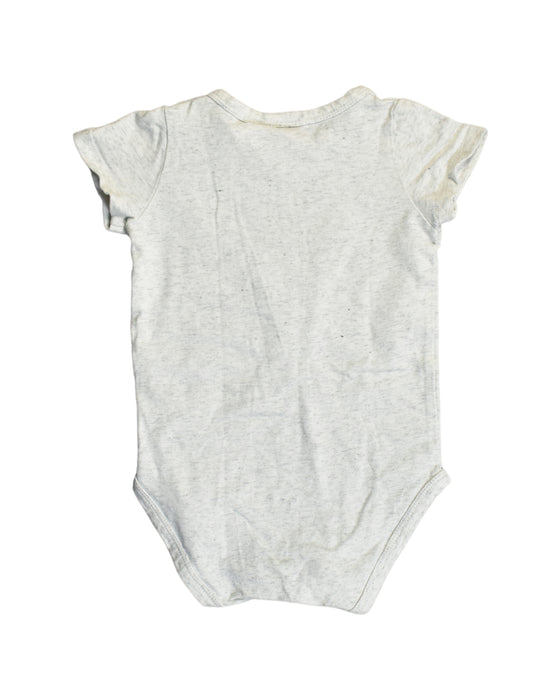A White Bodysuits from Seed in size 3-6M for girl. (Back View)