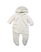 A White Snowsuits from Seed in size 12-18M for neutral. (Front View)