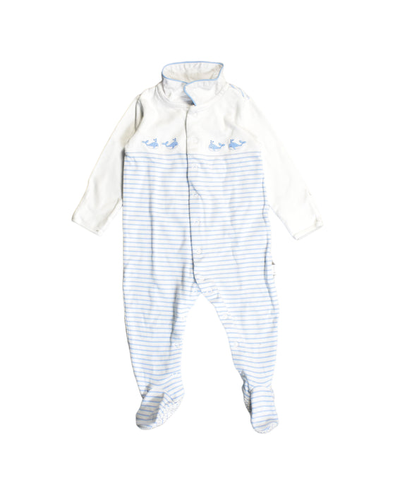 A White Jumpsuits from Jojo Maman Bébé in size 6-12M for boy. (Front View)