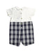 A White Rompers from Trudy & Teddy in size 12-18M for boy. (Back View)