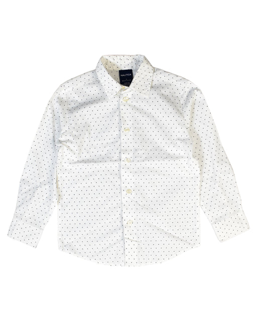 A White Shirts from Nautica in size 6T for boy. (Front View)