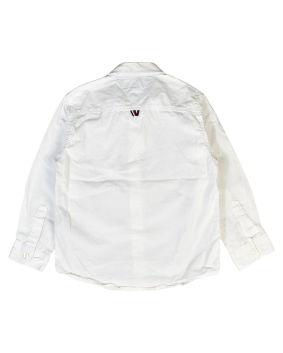 A White Shirts from Tommy Hilfiger in size 5T for boy. (Back View)