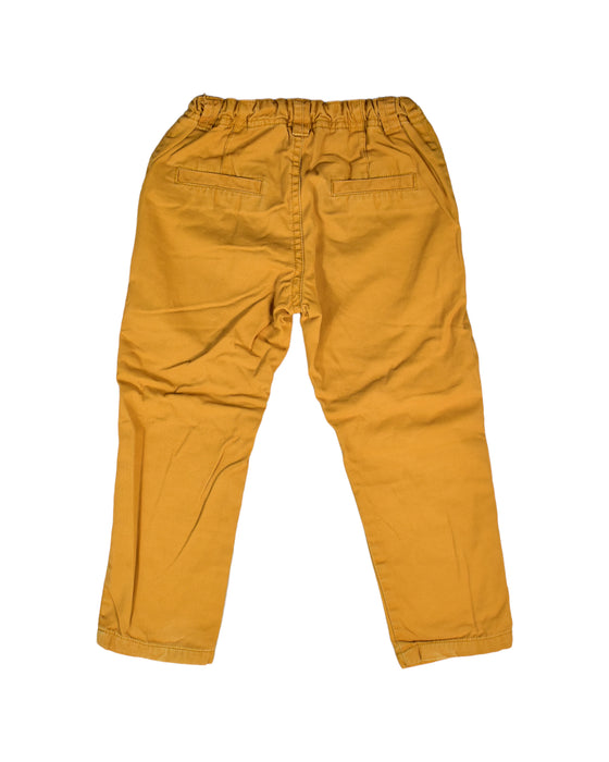 A Yellow Casual Pants from Bout'Chou in size 3T for girl. (Back View)