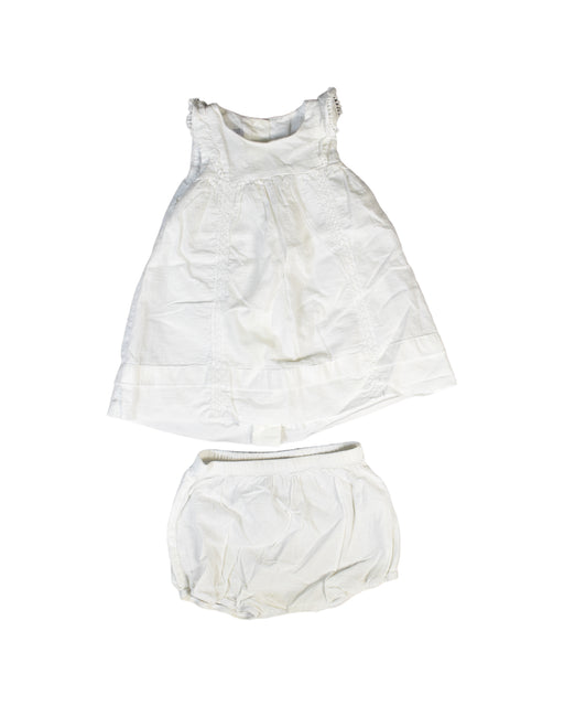 A White Dress Sets from Absorba in size 12-18M for girl. (Front View)