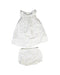 A White Dress Sets from Absorba in size 12-18M for girl. (Front View)