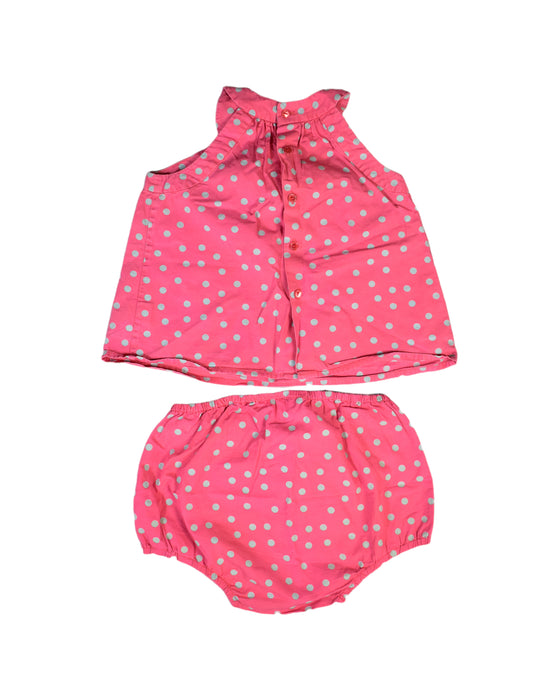 A Pink Dress Sets from Bonpoint in size 2T for girl. (Back View)