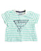 A Green T Shirts from Guess in size 6-12M for boy. (Front View)