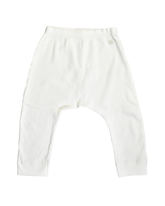 A White Sweatpants from Petit Bateau in size 12-18M for girl. (Front View)