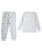 A Blue Pyjama Sets from The Little White Company in size 5T for boy. (Back View)