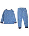 A Blue Pyjama Sets from The Little White Company in size 4T for boy. (Back View)