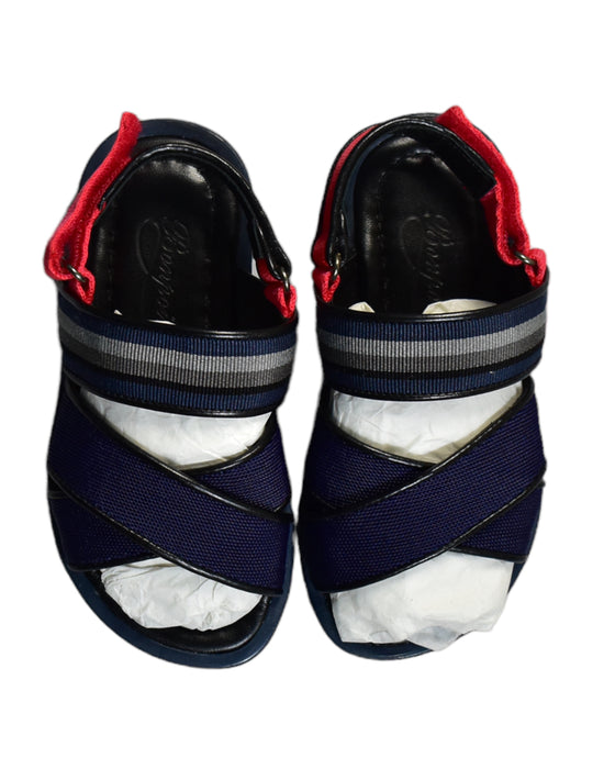A Black Sandals from Bonpoint in size 3T for boy. (Back View)
