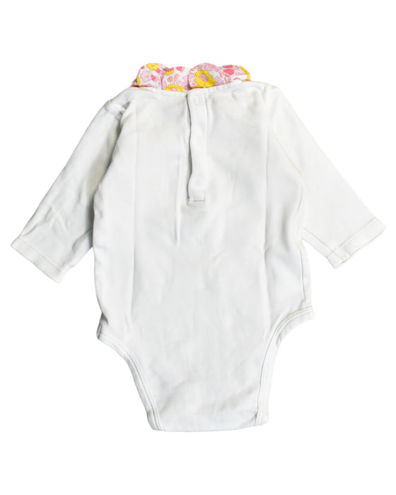 A White Bodysuits from Jacadi in size 0-3M for girl. (Back View)