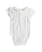 A White Bodysuits from Jacadi in size 3-6M for girl. (Back View)