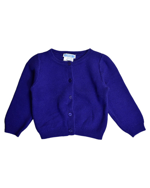 A Blue Cardigans from Jacadi in size 12-18M for girl. (Front View)