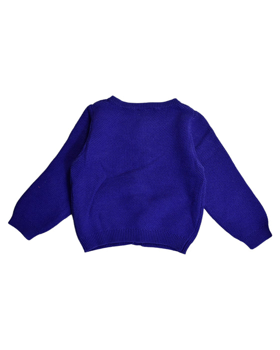 A Blue Cardigans from Jacadi in size 12-18M for girl. (Back View)