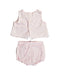 A Pink Shorts Sets from IKKS in size 0-3M for girl. (Back View)