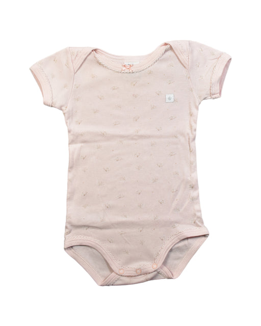 A Beige Bodysuits from Petit Bateau in size 3-6M for girl. (Front View)