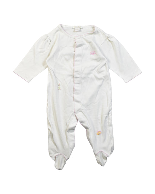 A White Onesies from Kissy Kissy in size 3-6M for girl. (Front View)