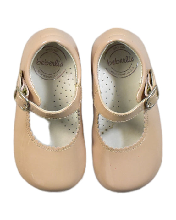 A Beige Flats from Beberlis in size 12-18M for girl. (Back View)