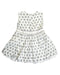 A White Short Sleeve Dresses from Chateau de Sable in size 12-18M for girl. (Back View)