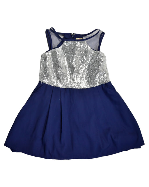 A Blue Sleeveless Dresses from Elly in size 2T for girl. (Front View)