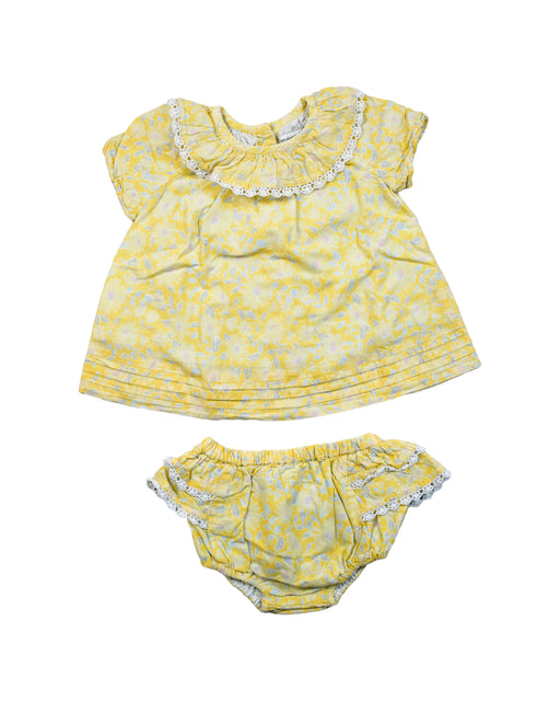 A Yellow Dress Sets from Cupcakes and Cashmere in size 6-12M for girl. (Front View)