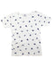 A White T Shirts from Petit Bateau in size 10Y for boy. (Front View)