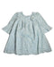 A Teal Long Sleeve Dresses from Laura Ashley in size 3T for girl. (Front View)
