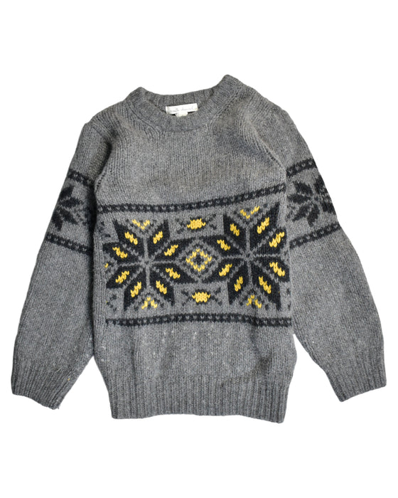 A Grey Knit Sweaters from Marie Chantal in size 6T for boy. (Front View)