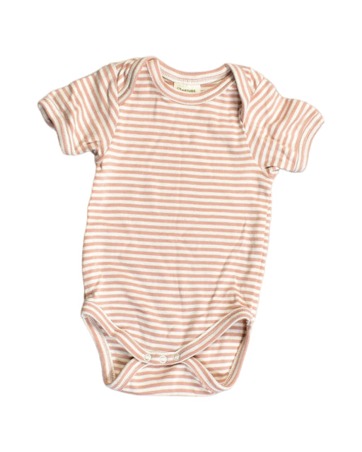 A Pink Bodysuits from Nature Baby in size 0-3M for girl. (Front View)