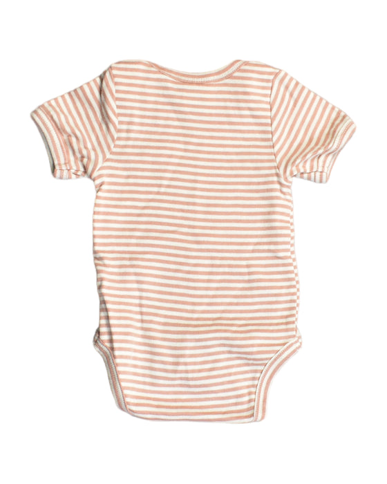 A Pink Bodysuits from Nature Baby in size 0-3M for girl. (Back View)