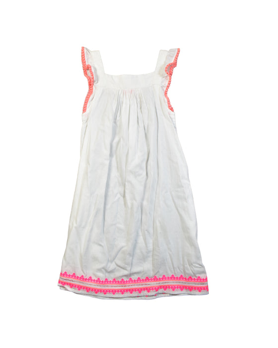 A White Sleeveless Dresses from Sunuva in size 10Y for girl. (Back View)