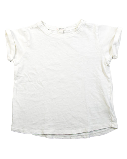 A White Short Sleeve Tops from Crewcuts in size 7Y for girl. (Front View)