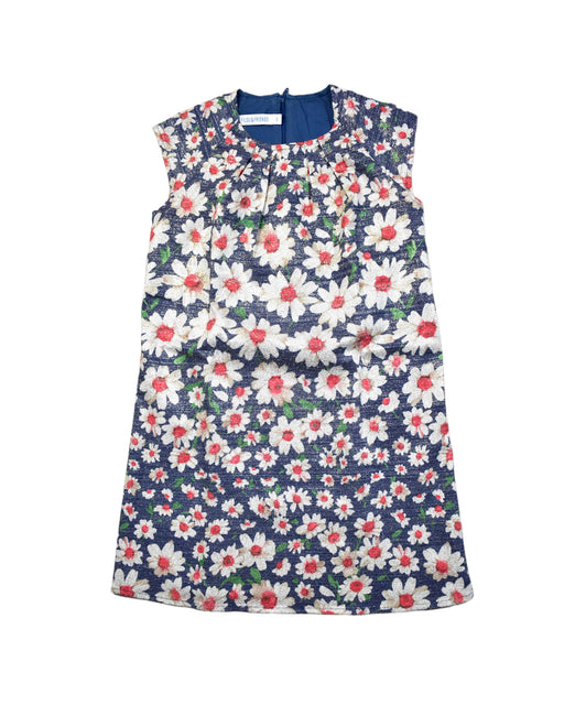 A Blue Sleeveless Dresses from Filou and Friends in size 8Y for girl. (Front View)