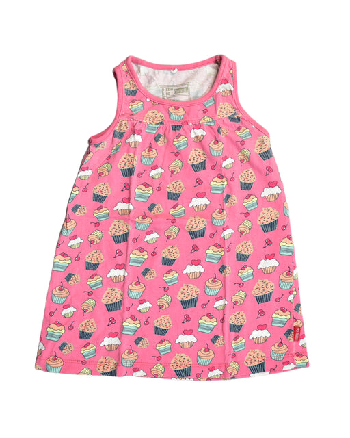 A Pink Sleeveless Dresses from Name It in size 6-12M for girl. (Front View)