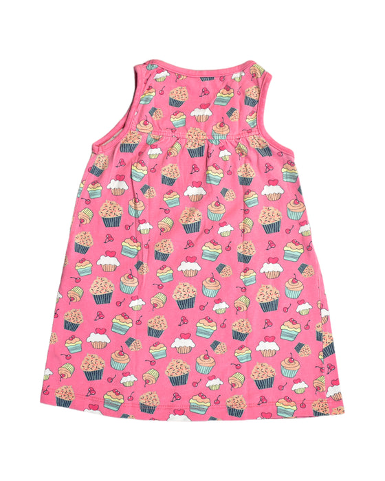 A Pink Sleeveless Dresses from Name It in size 6-12M for girl. (Back View)
