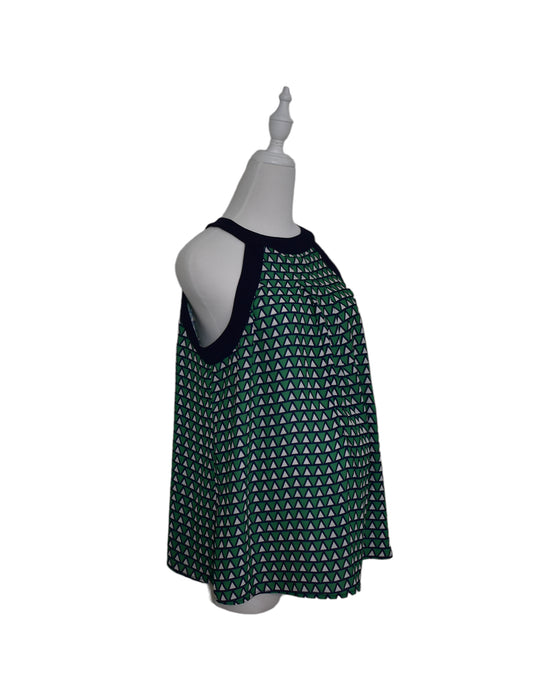 A Green Sleeveless Tops from Bove in size M for maternity. (Front View)