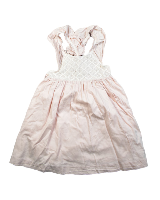 A Pink Sleeveless Dresses from Chateau de Sable in size 18-24M for girl. (Front View)
