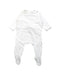 A White Jumpsuits from Jacadi in size 0-3M for girl. (Front View)