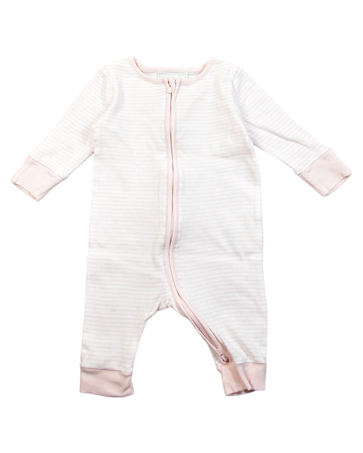 A Pink Jumpsuits from The Little White Company in size 3-6M for girl. (Front View)