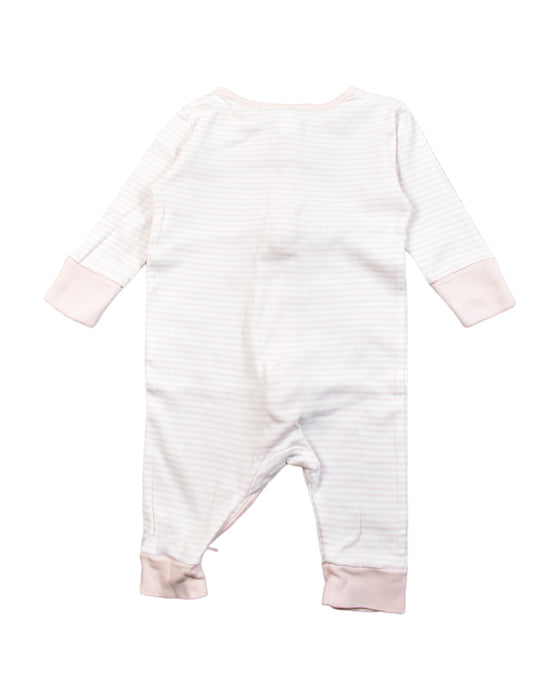 A Pink Jumpsuits from The Little White Company in size 3-6M for girl. (Back View)
