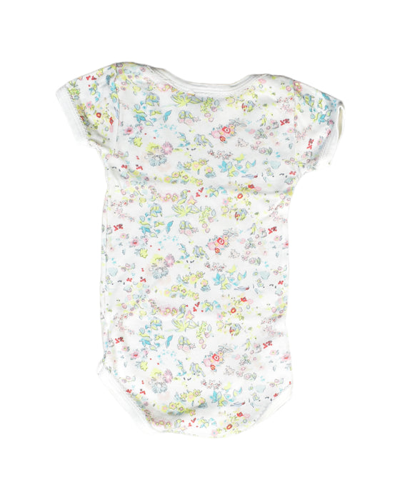 A White Bodysuits from Petit Bateau in size 3-6M for girl. (Back View)